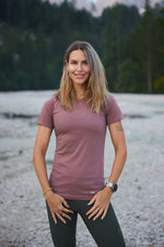 Merino Short Sleeve Tee Mauve