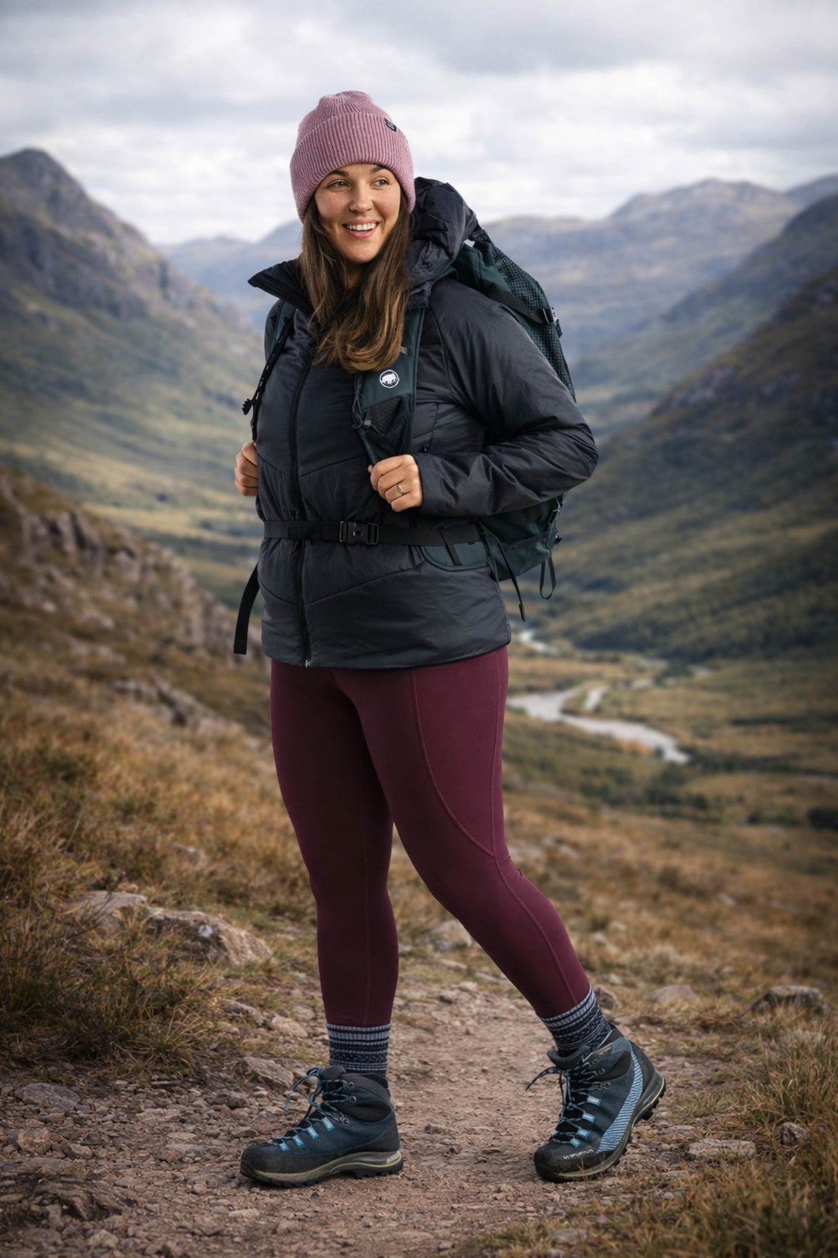 Rise Thermo Pocket Leggings Mulberry