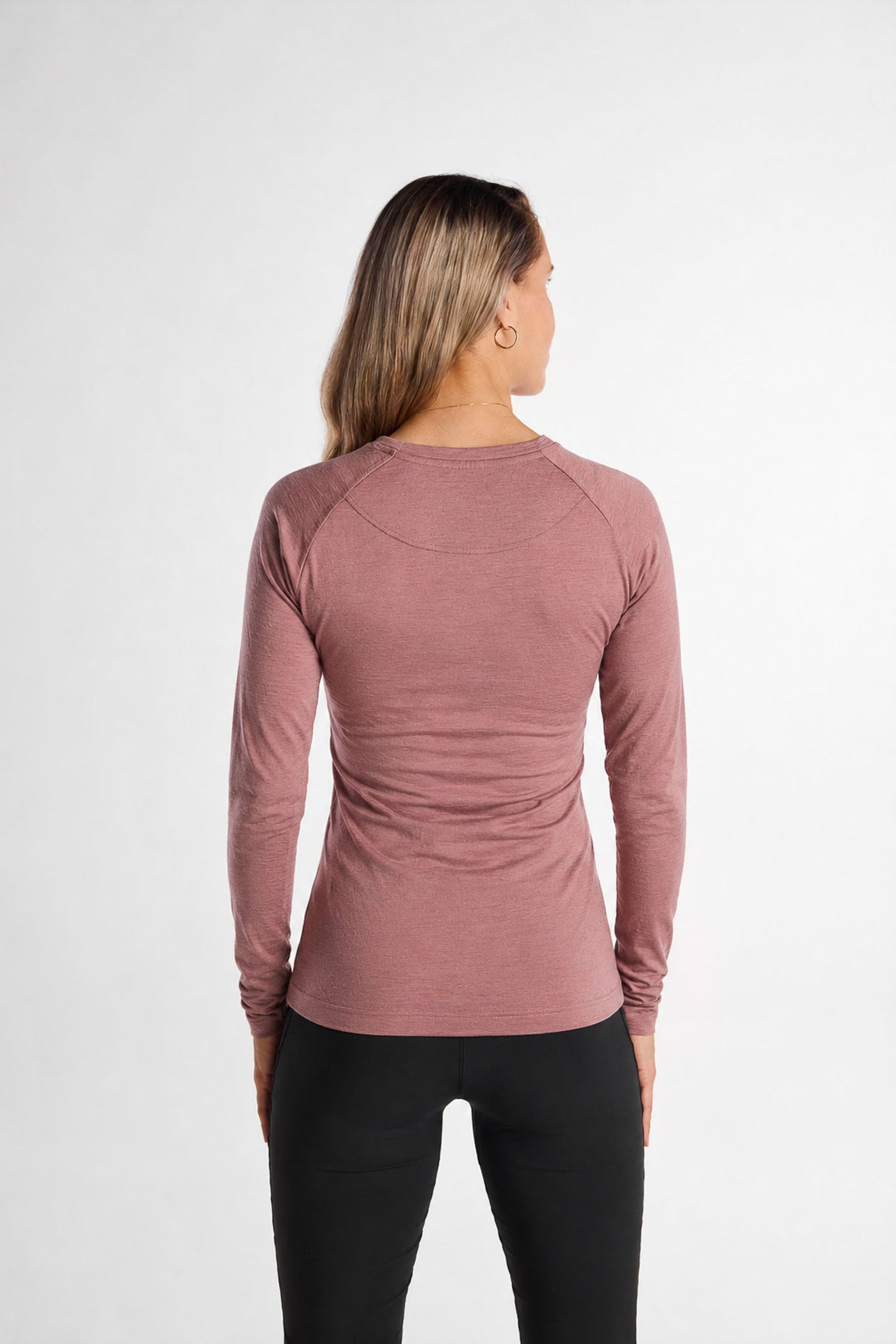 Merino Long Sleeve Tee Mauve