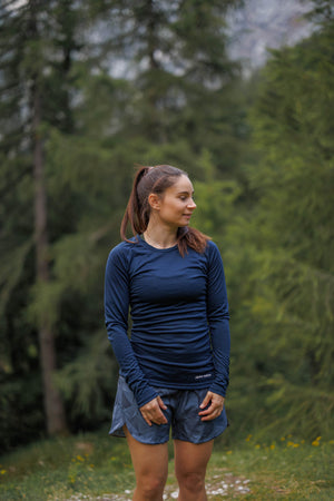 Merino Long Sleeve Tee Dark Navy