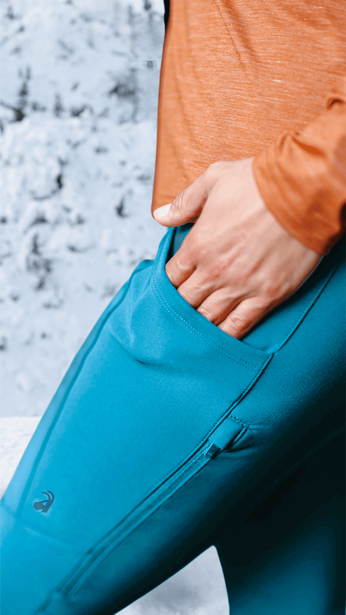 APEX Winter Pocket Leggings Ice Blue