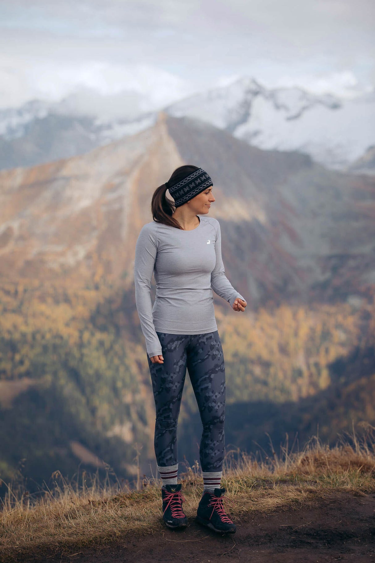 Summit Langarmshirt Storm Grey