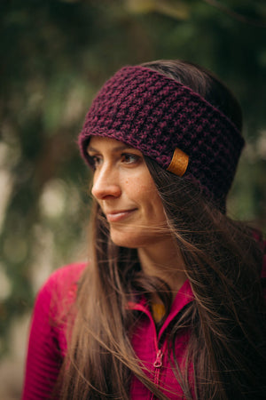 Ruby Red Knitted Headband