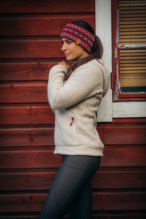 Abisko Knitted Headband Lingonberry