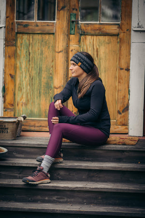 Summit Pocket Leggings Dark Plum