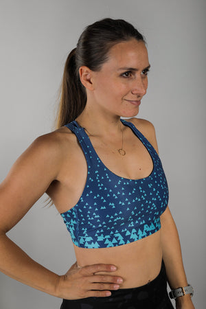 Blue Skies Strappy Sports Bra