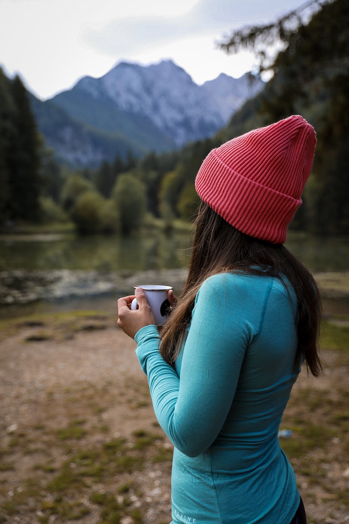 Merino majica z dolgimi rokavi Glacier Blue