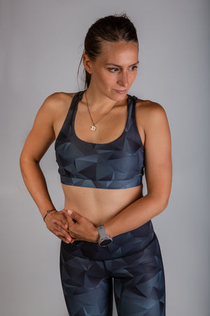 Granite Strappy Sports Bra